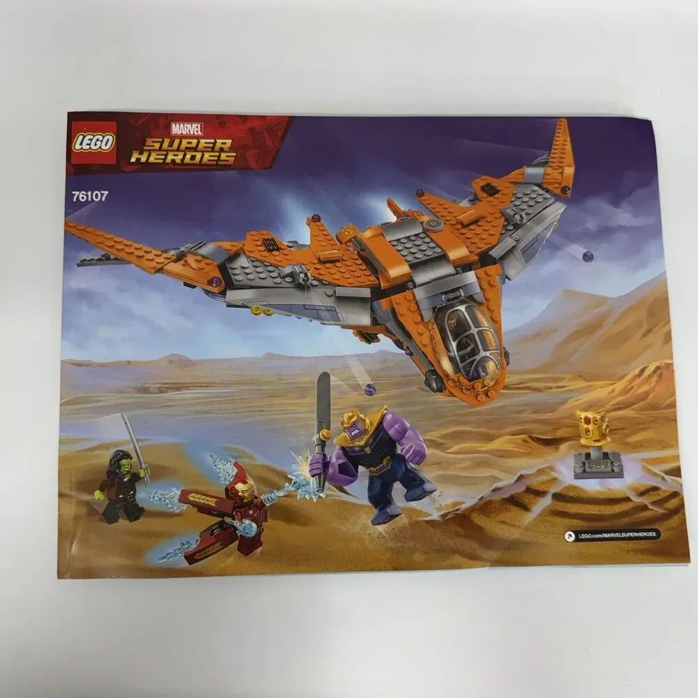 LEGO Marvel 76107 Thanos Ultimate Battle Instruction Manual Booklet Only